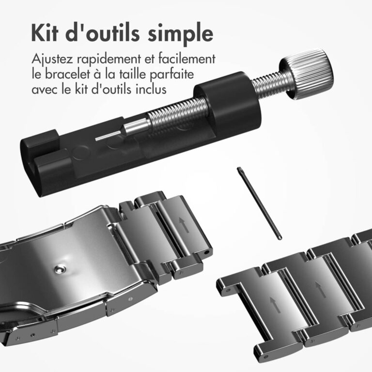 Accezz Glans Titanium bandje Apple Watch Series 1 t/m 10 / SE / Ultra (2) (44/45/46/49 mm) - Zilver - Afbeelding 9