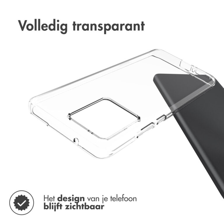 Accezz Clear Backcover Motorola Edge 40 Neo - Transparant - Afbeelding 5