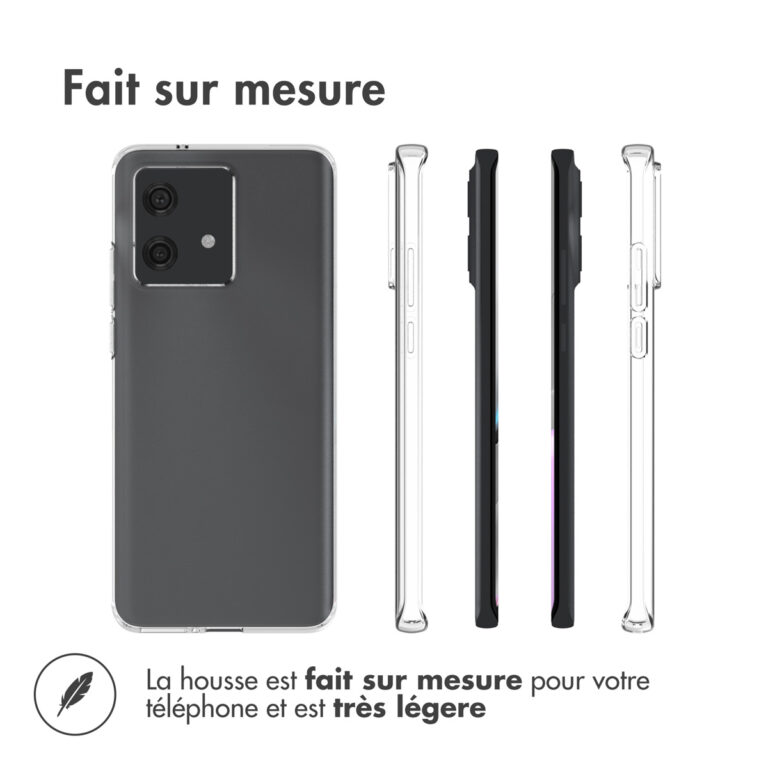 Accezz Clear Backcover Motorola Edge 40 Neo - Transparant - Afbeelding 8