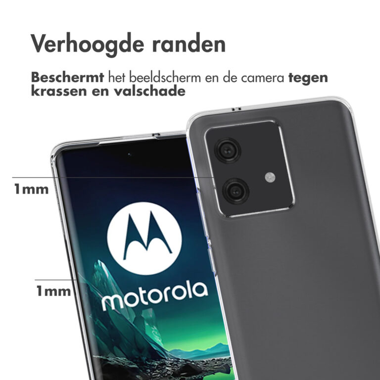 Accezz Clear Backcover Motorola Edge 40 Neo - Transparant - Afbeelding 3