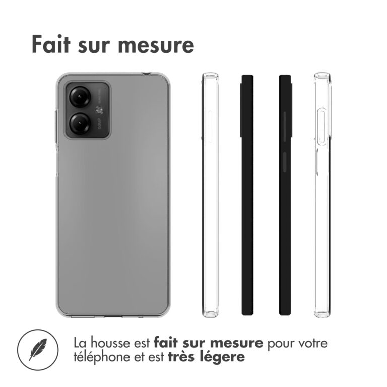 Accezz Clear Backcover Motorola Moto G14 - Transparant - Afbeelding 8