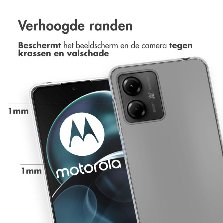 Accezz Clear Backcover Motorola Moto G14 - Transparant - Afbeelding 3