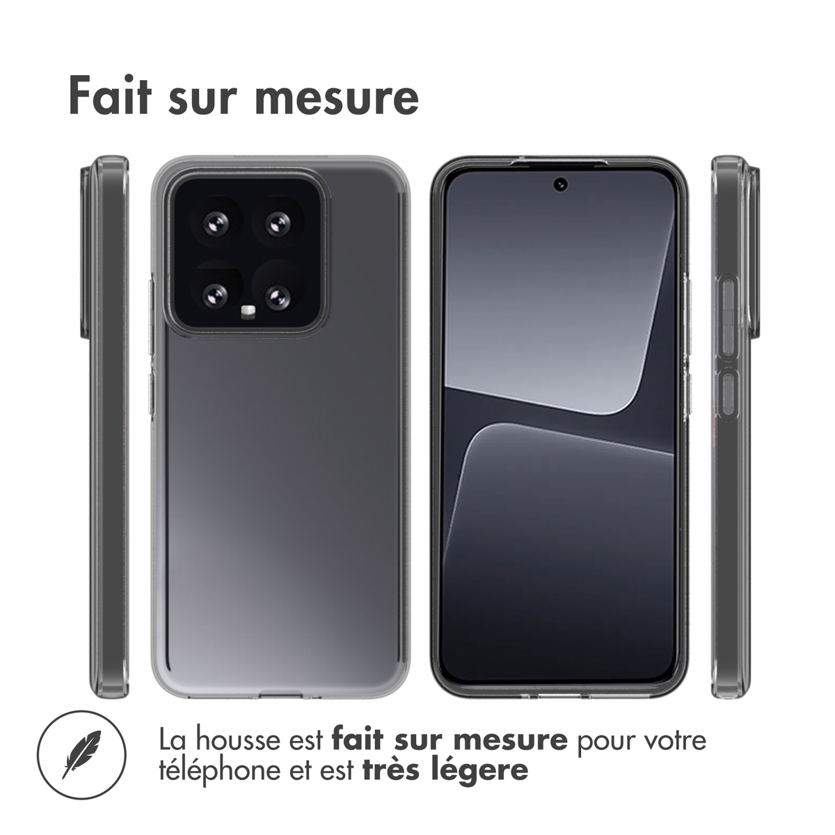 Accezz Clear Backcover Xiaomi 14 - Transparant - Afbeelding 10