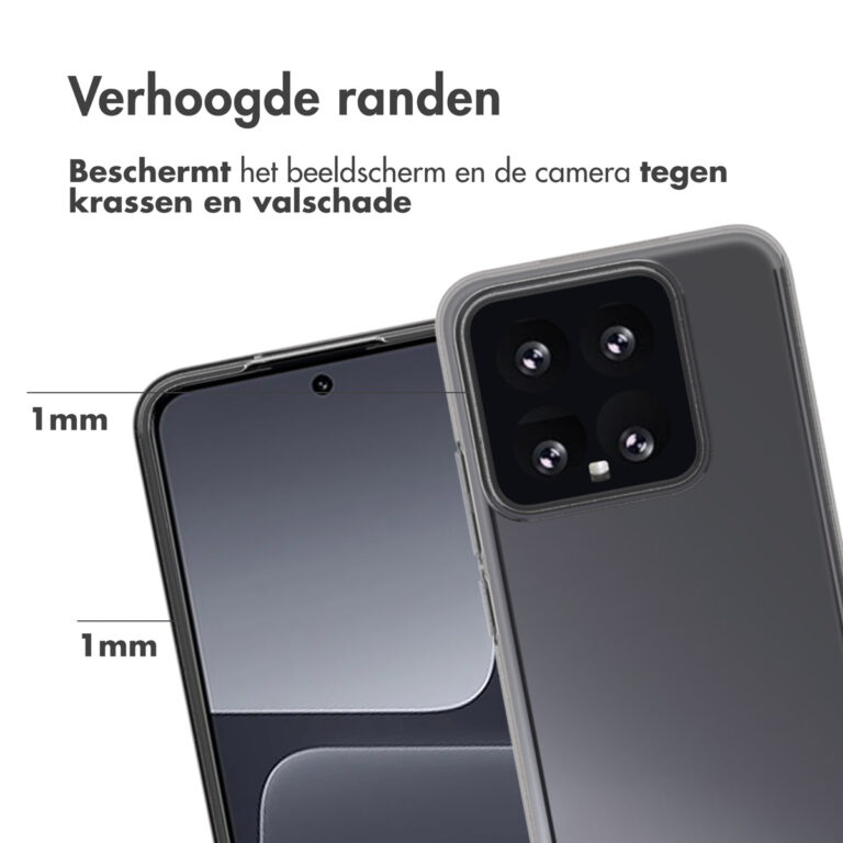 Accezz Clear Backcover Xiaomi 14 - Transparant - Afbeelding 4