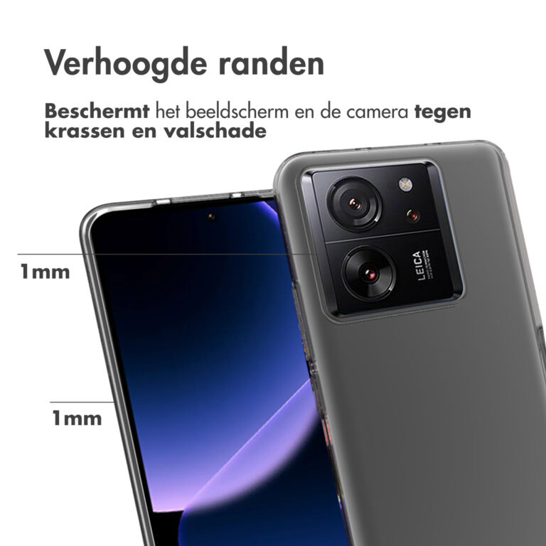 Accezz Clear Backcover Xiaomi 13T / 13T Pro - Transparant - Afbeelding 3