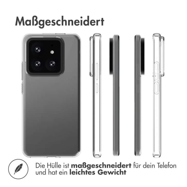 Accezz Clear Backcover Xiaomi 14 Pro - Transparant - Afbeelding 4