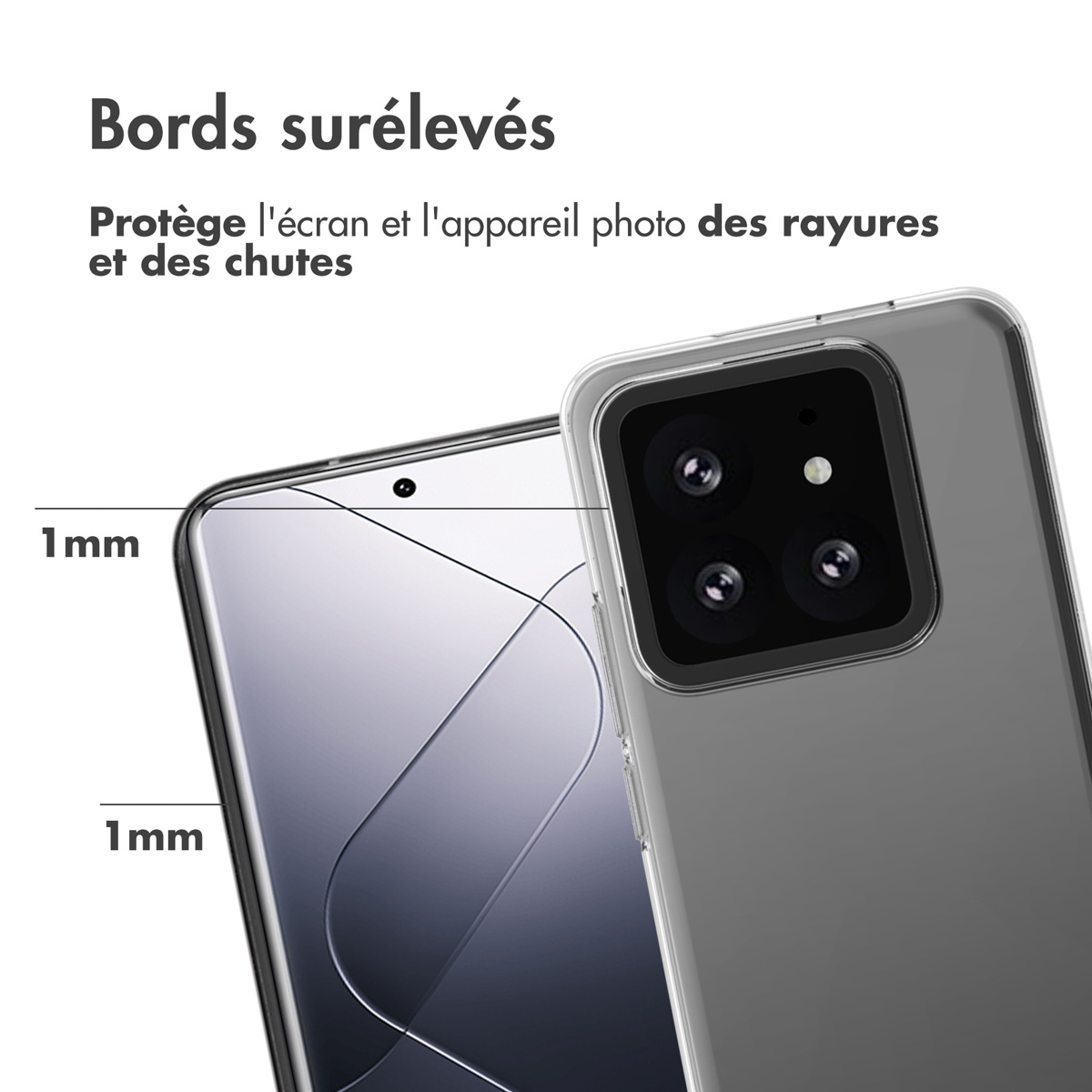 Accezz Clear Backcover Xiaomi 14 Pro - Transparant - Afbeelding 7