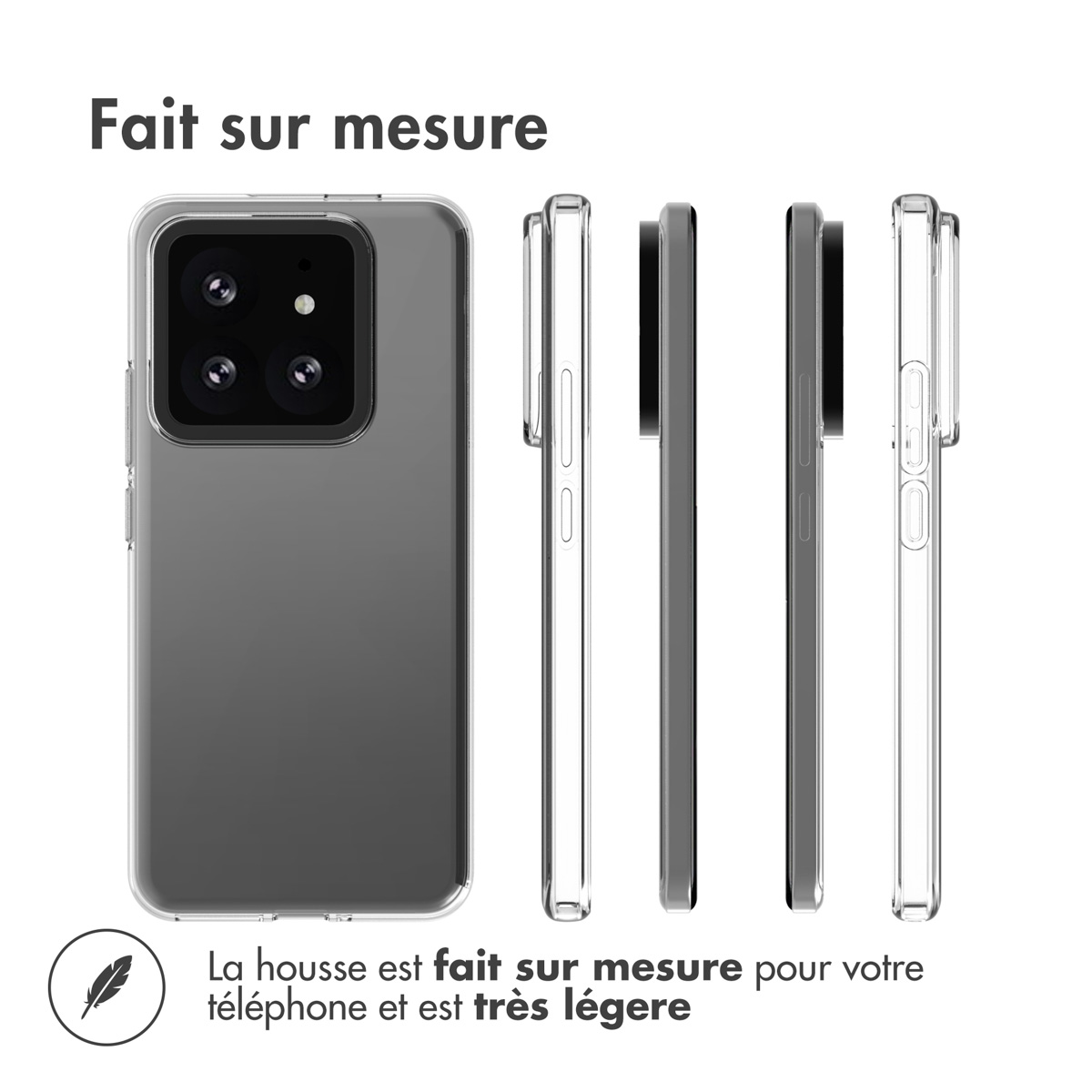 Accezz Clear Backcover Xiaomi 14 Pro - Transparant - Afbeelding 10