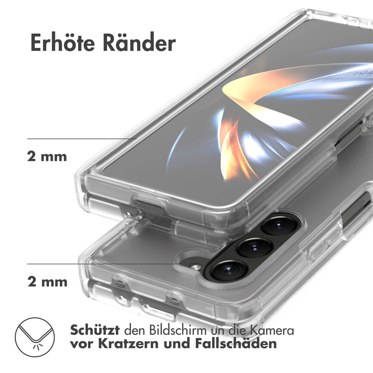 Accezz Xtreme Impact Backcover Samsung Galaxy Z Fold 5 - Transparant - Afbeelding 9