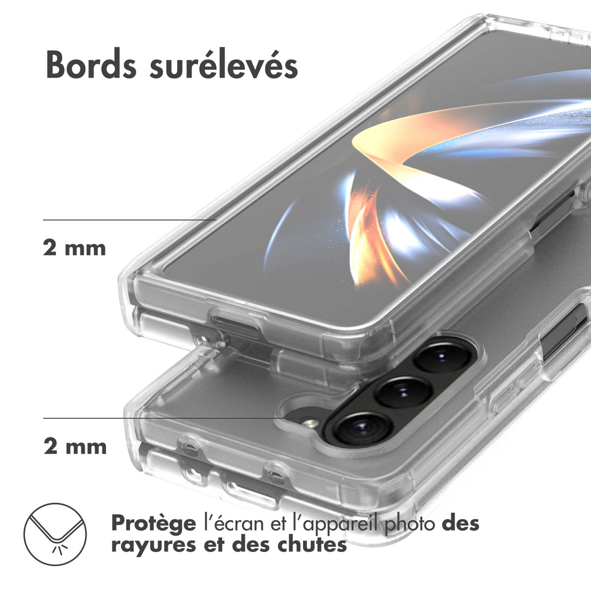 Accezz Xtreme Impact Backcover Samsung Galaxy Z Fold 5 - Transparant - Afbeelding 8