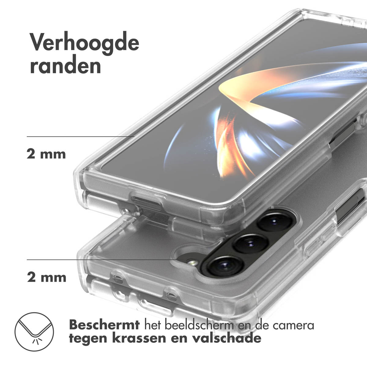 Accezz Xtreme Impact Backcover Samsung Galaxy Z Fold 5 - Transparant - Afbeelding 7
