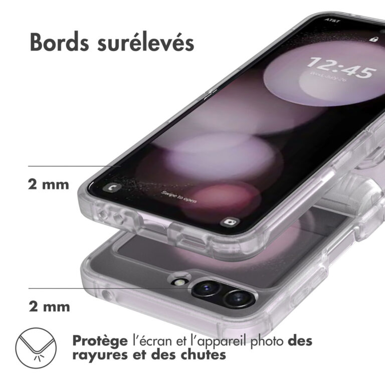 Accezz Xtreme Impact Backcover Samsung Galaxy Z Flip 5 - Transparant - Afbeelding 10