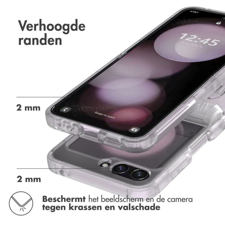 Accezz Xtreme Impact Backcover Samsung Galaxy Z Flip 5 - Transparant - Afbeelding 5