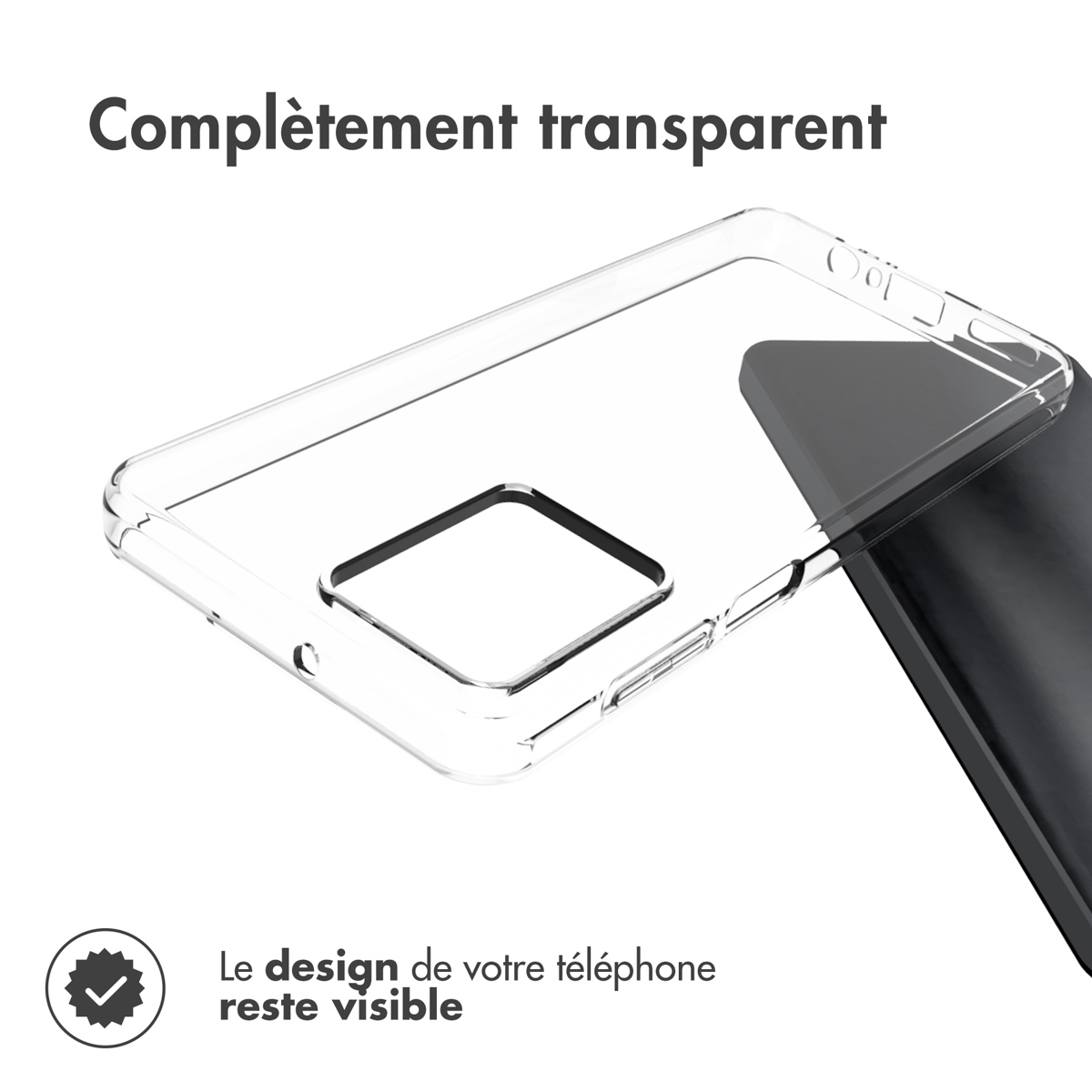 Accezz Clear Backcover Motorola Moto G54 - Transparant - Afbeelding 5