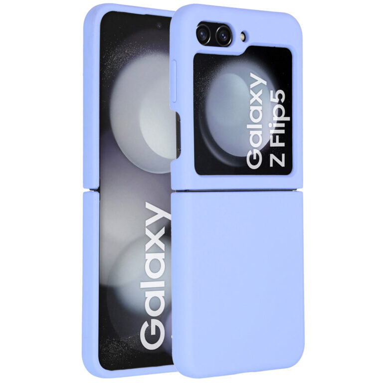 Accezz Liquid Silicone Backcover Samsung Galaxy Z Flip 5 - Paars - Afbeelding 10