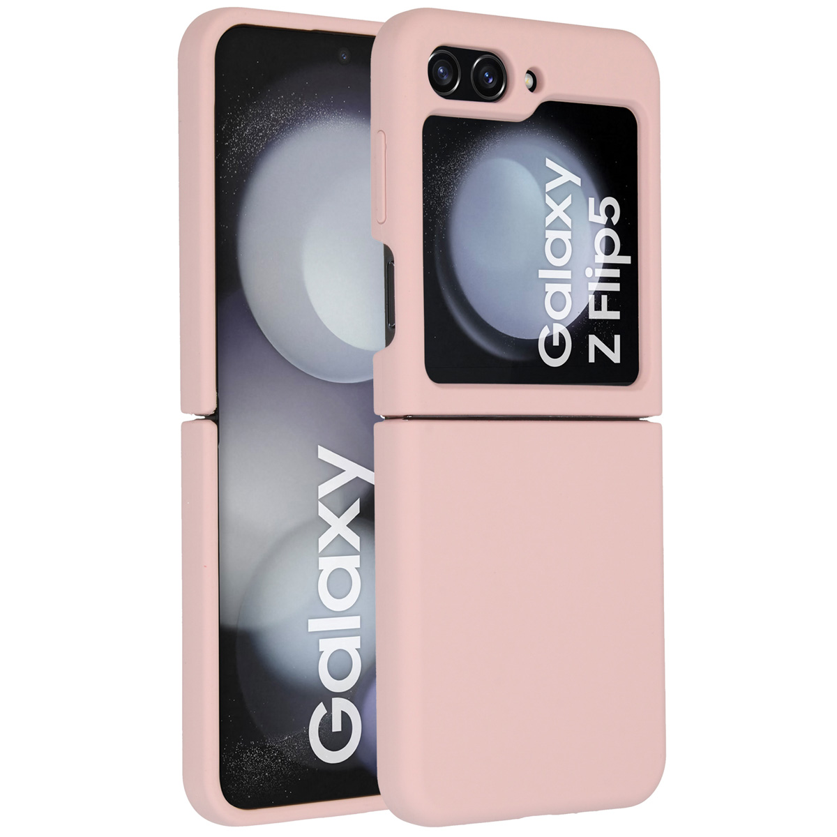 Accezz Liquid Silicone Backcover Samsung Galaxy Z Flip 5 - Roze - Afbeelding 3