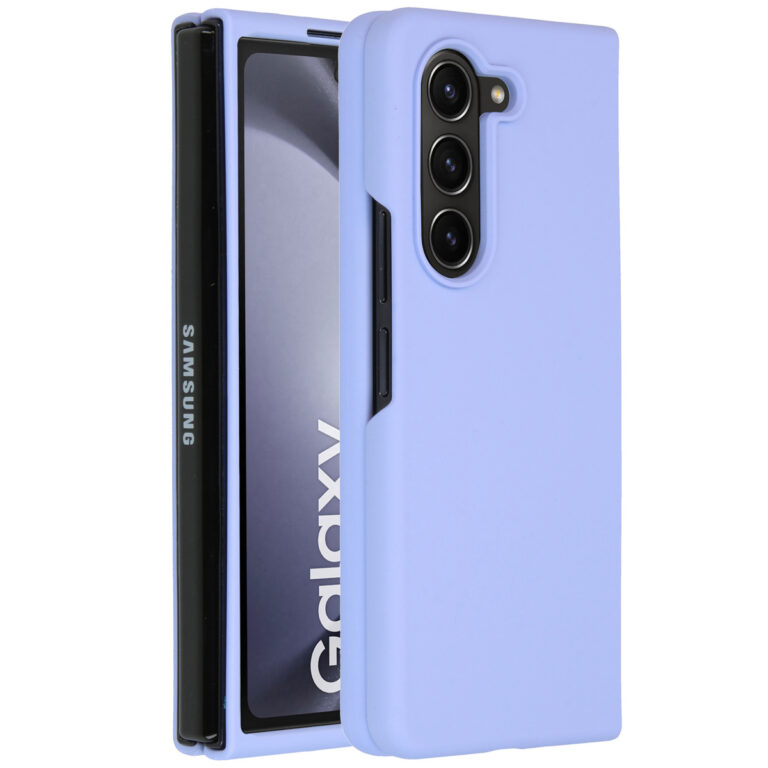 Accezz Liquid Silicone Backcover Samsung Galaxy Z Fold 5 - Paars - Afbeelding 10
