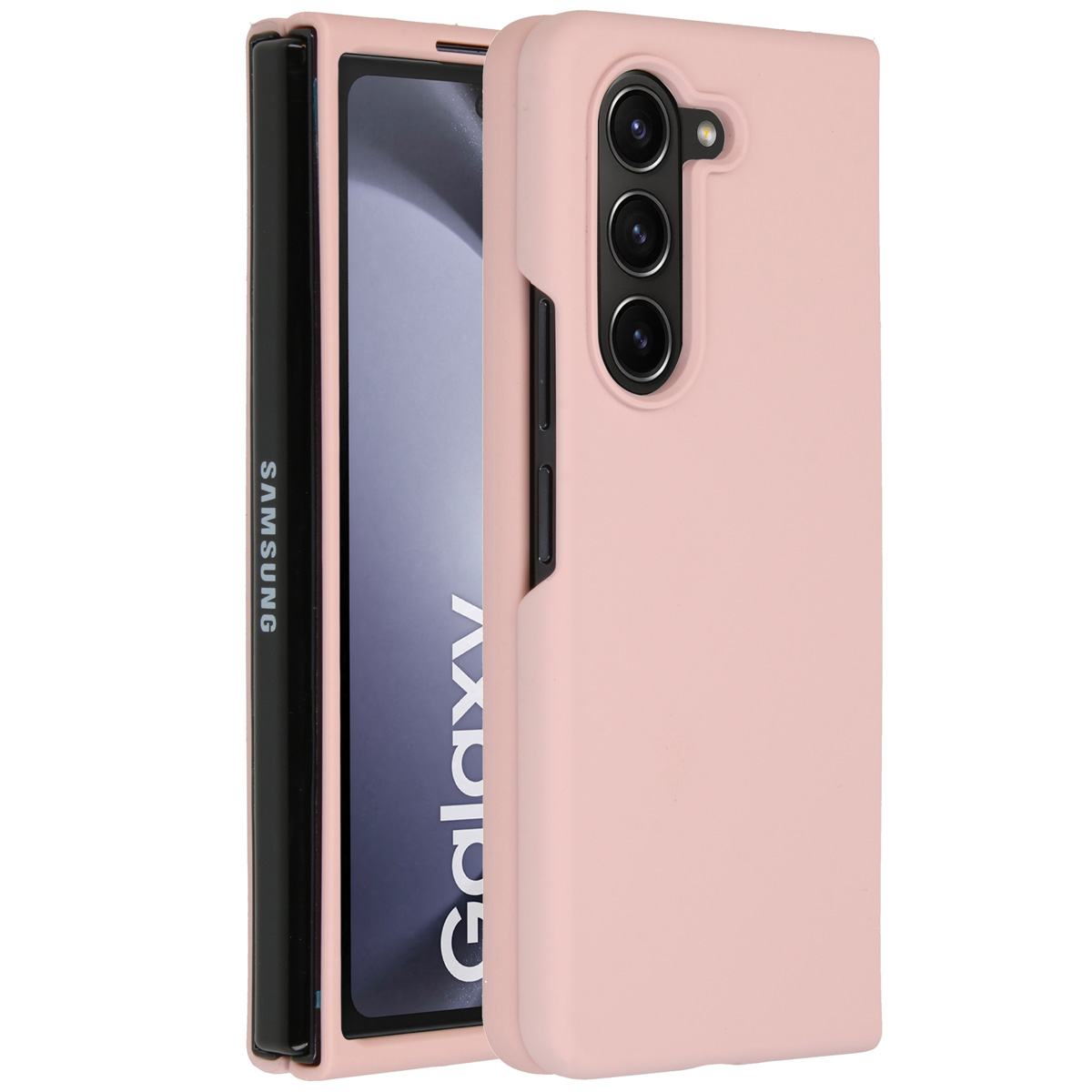 Accezz Liquid Silicone Backcover Samsung Galaxy Z Fold 5 - Roze - Afbeelding 2