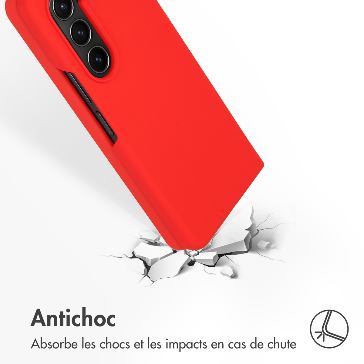 Accezz Liquid Silicone Backcover Samsung Galaxy Z Fold 5 - Rood - Afbeelding 10