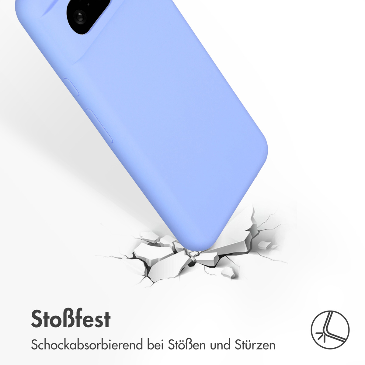 Accezz Liquid Silicone Backcover Google Pixel 8 - Paars - Afbeelding 9