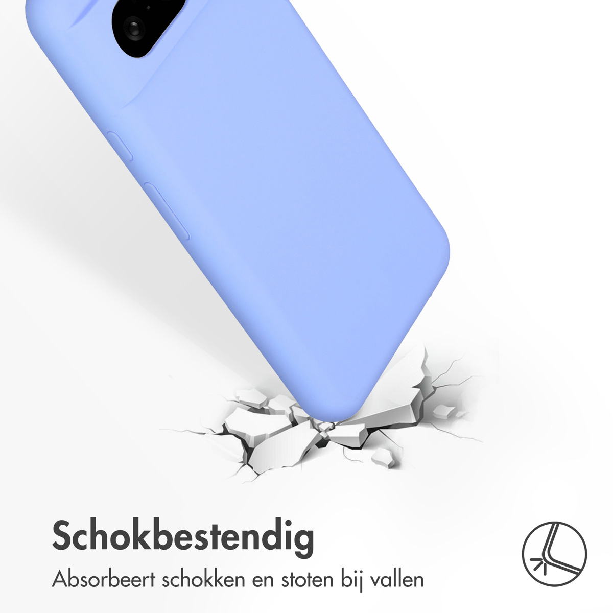 Accezz Liquid Silicone Backcover Google Pixel 8 - Paars - Afbeelding 10