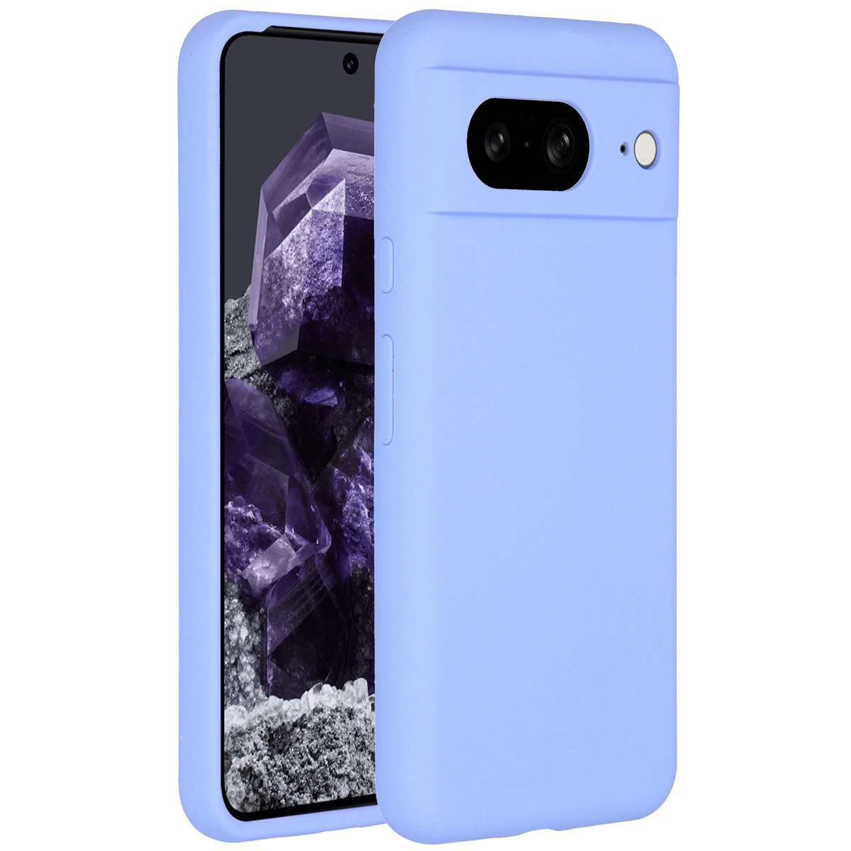 Accezz Liquid Silicone Backcover Google Pixel 8 - Paars - Afbeelding 3