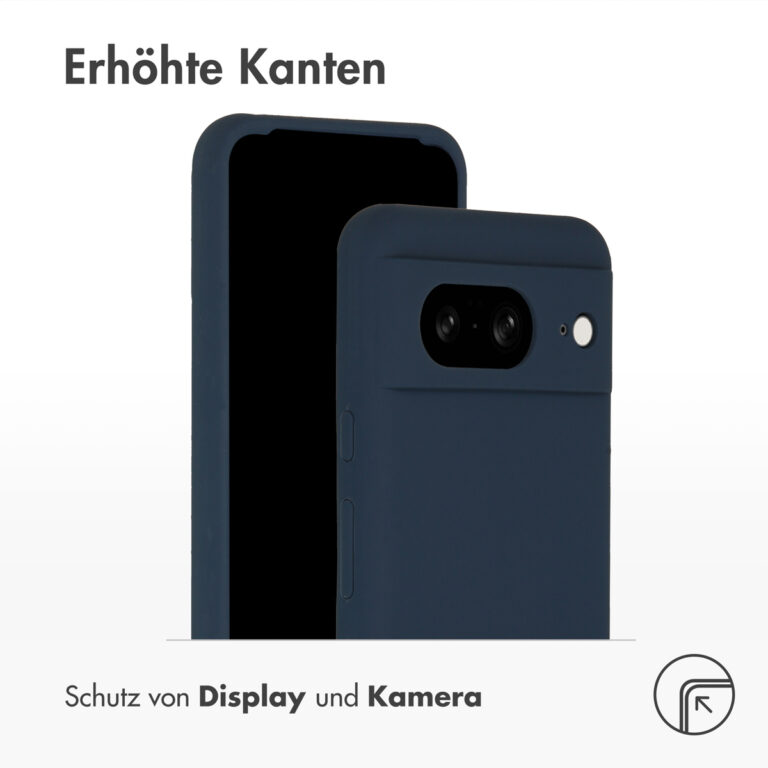 Accezz Liquid Silicone Backcover Google Pixel 8 - Donkerblauw - Afbeelding 9