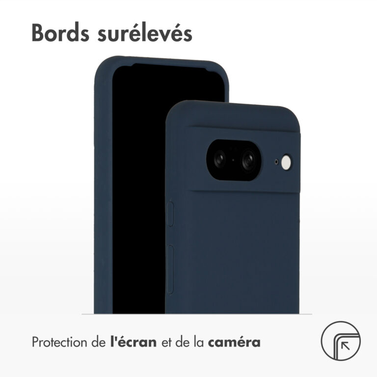 Accezz Liquid Silicone Backcover Google Pixel 8 - Donkerblauw - Afbeelding 5