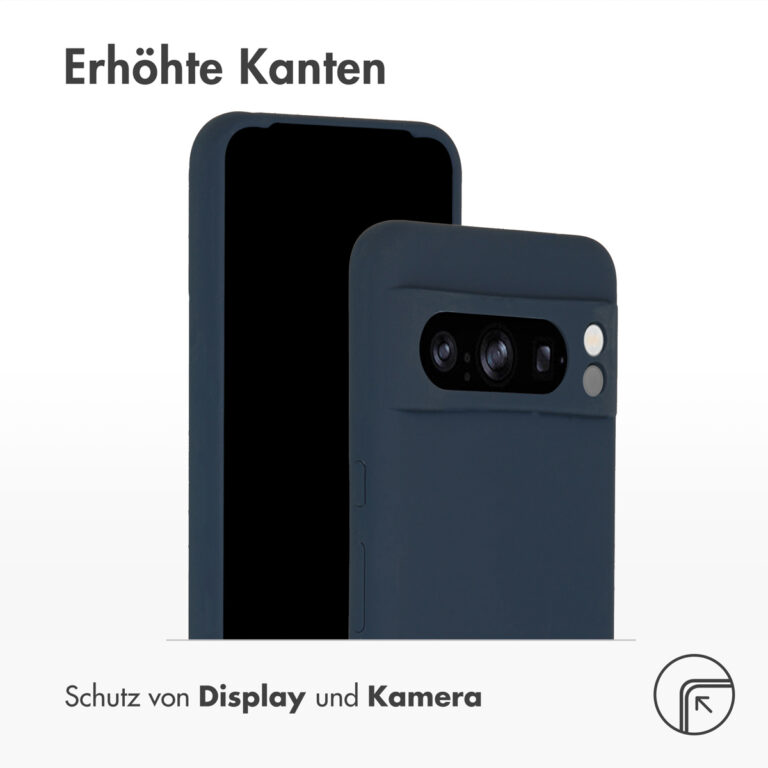 Accezz Liquid Silicone Backcover Google Pixel 8 Pro - Donkerblauw - Afbeelding 8