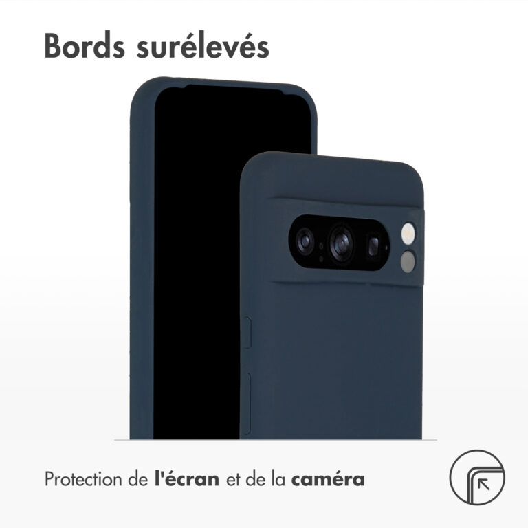 Accezz Liquid Silicone Backcover Google Pixel 8 Pro - Donkerblauw - Afbeelding 5