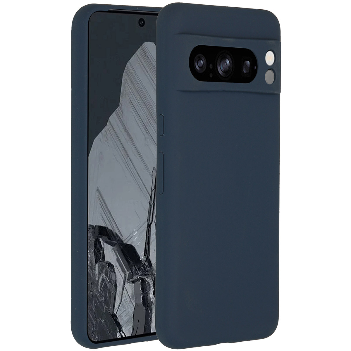 Accezz Liquid Silicone Backcover Google Pixel 8 Pro – Donkerblauw