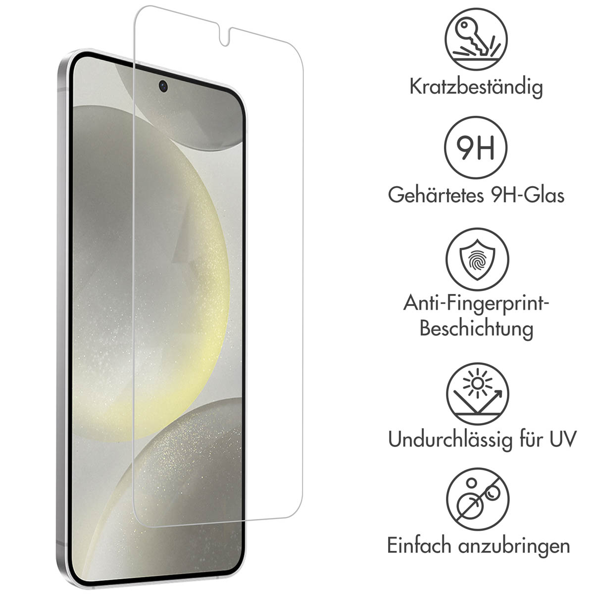 Accezz Gehard Glas Screenprotector Samsung Galaxy S24 / S25 - Afbeelding 6