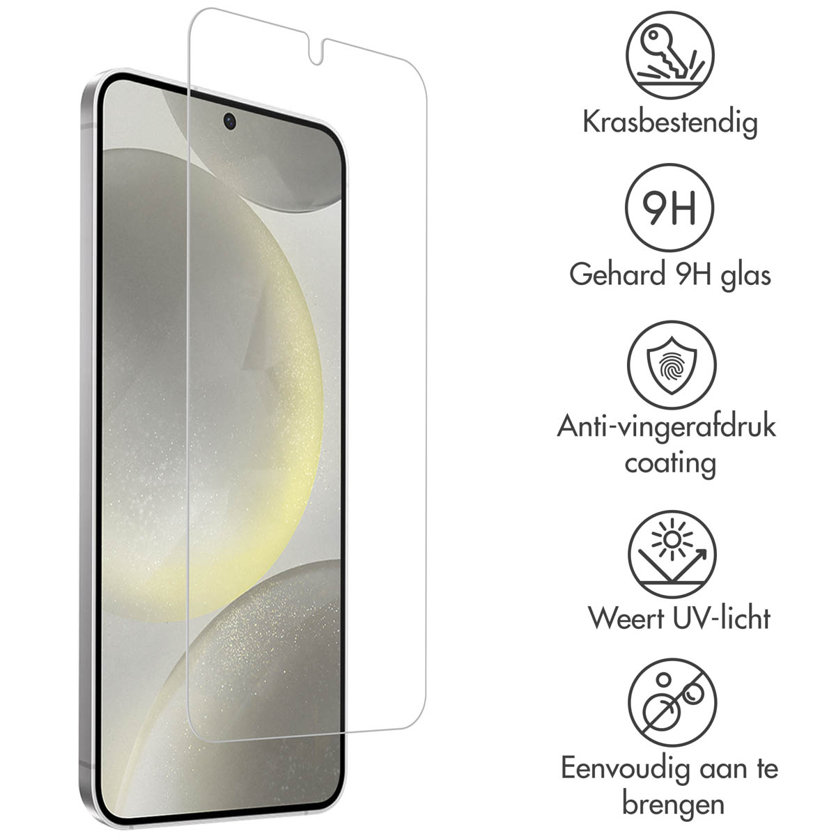 Accezz Gehard Glas Screenprotector Samsung Galaxy S24 / S25 - Afbeelding 4