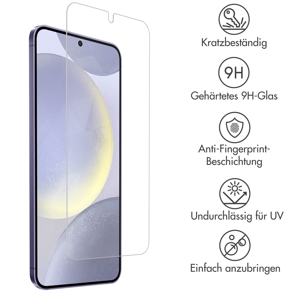 Accezz Gehard Glas Screenprotector Samsung Galaxy S24 Plus / S25 Plus - Afbeelding 6