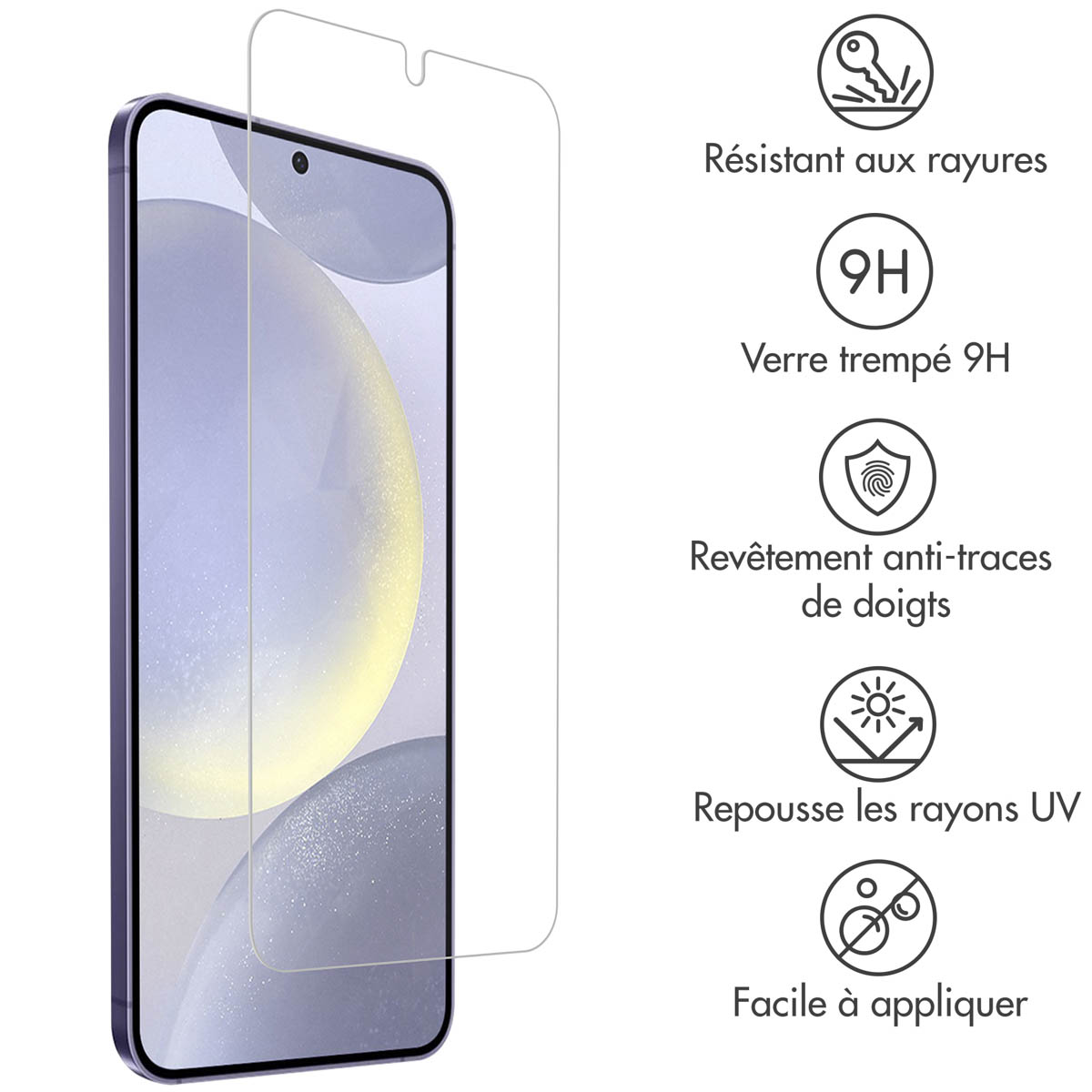 Accezz Gehard Glas Screenprotector Samsung Galaxy S24 Plus / S25 Plus - Afbeelding 5