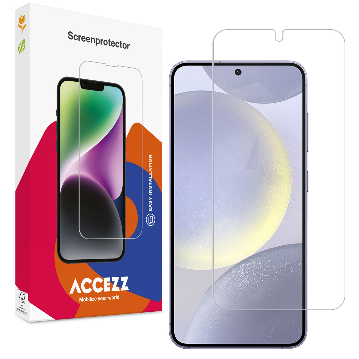 Accezz Gehard Glas Screenprotector Samsung Galaxy S24 Plus / S25 Plus - Afbeelding 3