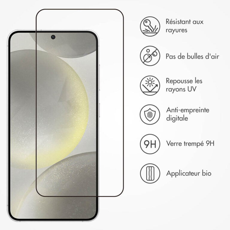 Accezz Gehard Glas Full Cover Screenprotector met applicator Samsung Galaxy S24 / S25 - Afbeelding 5