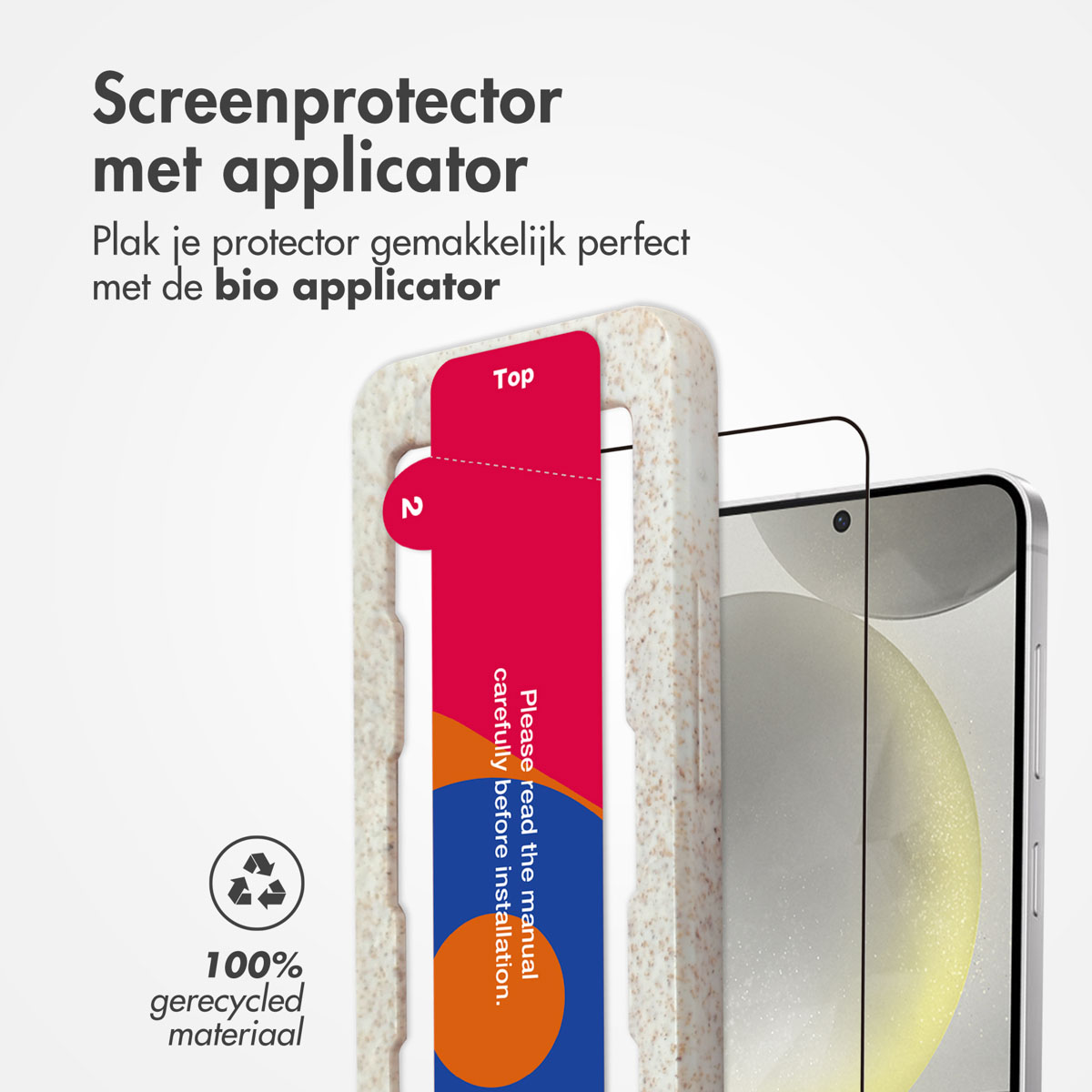 Accezz Gehard Glas Full Cover Screenprotector met applicator Samsung Galaxy S24 / S25 - Afbeelding 6