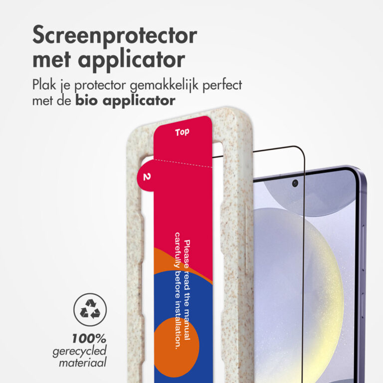Accezz Gehard Glas Full Cover Screenprotector met applicator Samsung Galaxy S24 Plus / S25 Plus - Afbeelding 3