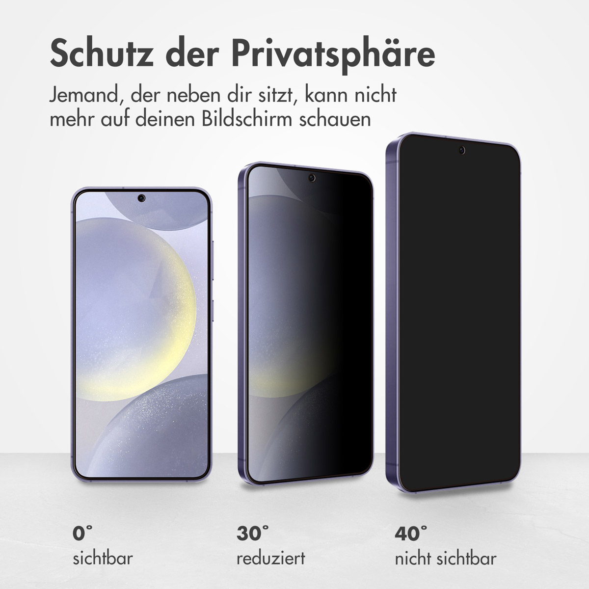 Accezz Gehard Glas Privacy Screenprotector Samsung Galaxy S24 Plus / S25 Plus - Afbeelding 4