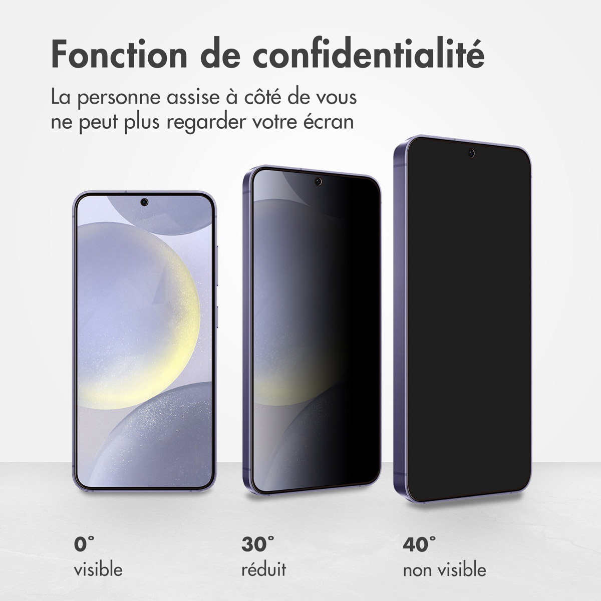 Accezz Gehard Glas Privacy Screenprotector Samsung Galaxy S24 Plus / S25 Plus - Afbeelding 5