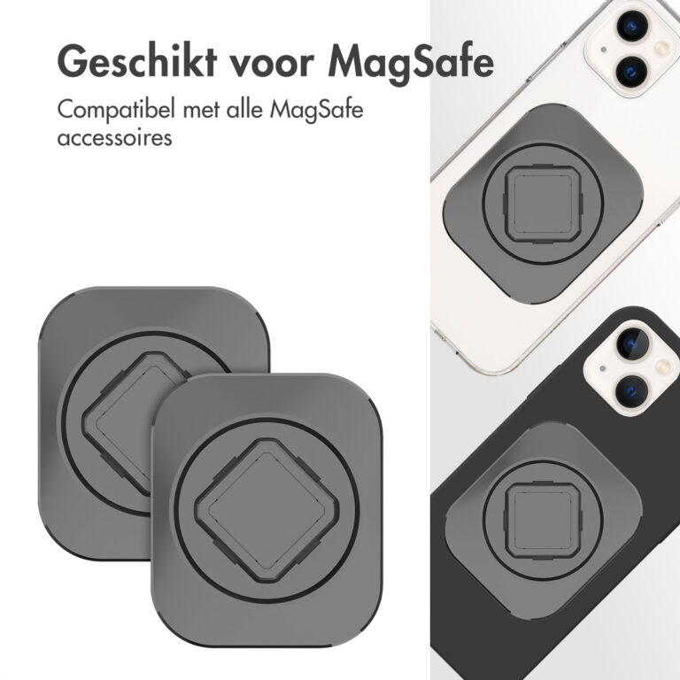 Accezz EasyLock telefoonhouder auto - inclusief hoesje Apple iPhone 13 - Ventilatierooster - 360 graden draaibaar - Zwart - Afbeelding 8