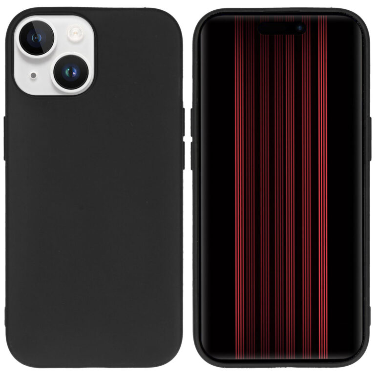Accezz Color Backcover Apple iPhone 15 - Zwart - Afbeelding 10