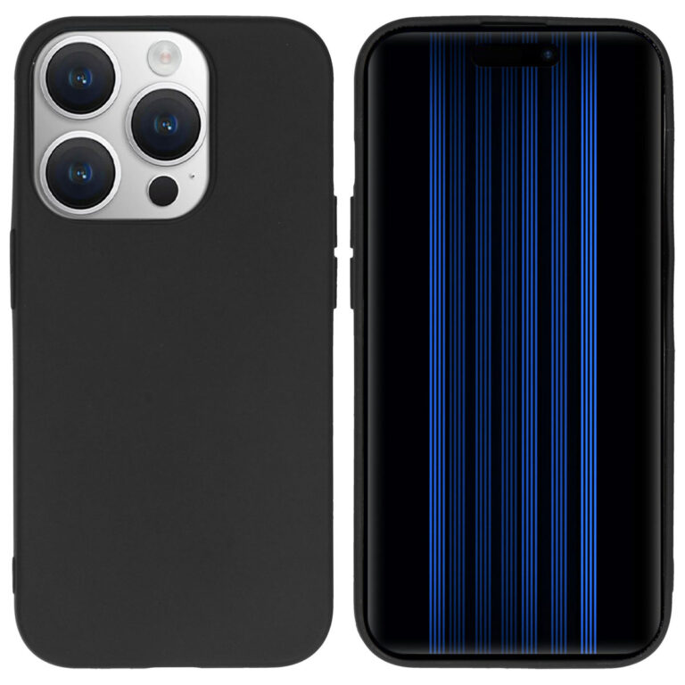 Accezz Color Backcover Apple iPhone 15 Pro - Zwart - Afbeelding 10