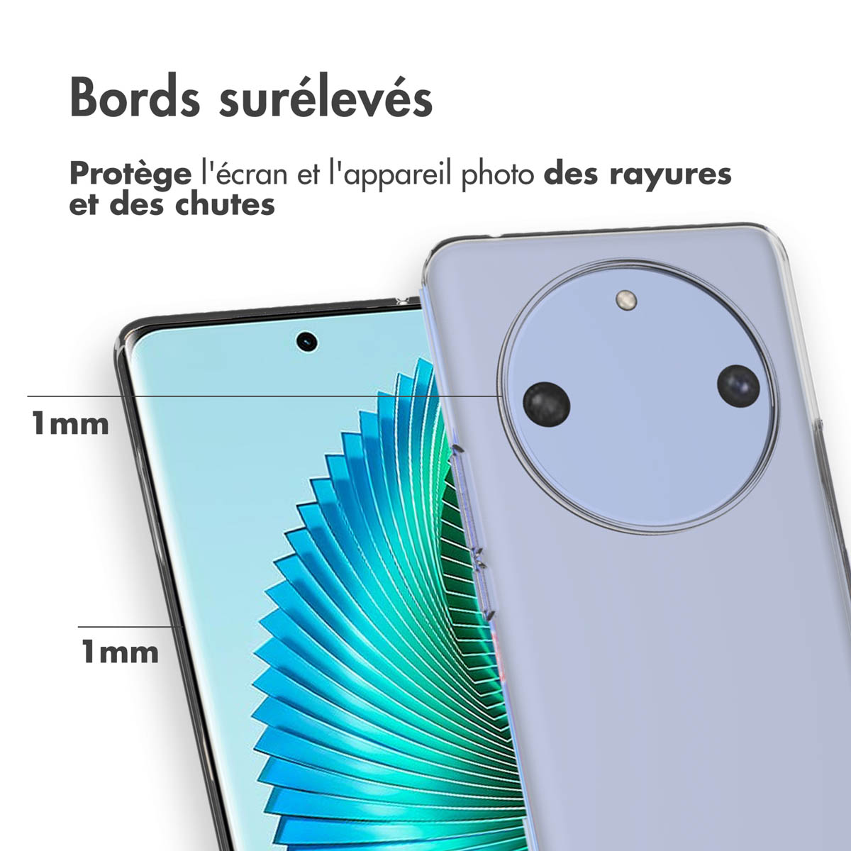 Accezz Clear Backcover Honor Magic 6 Lite - Transparant - Afbeelding 8