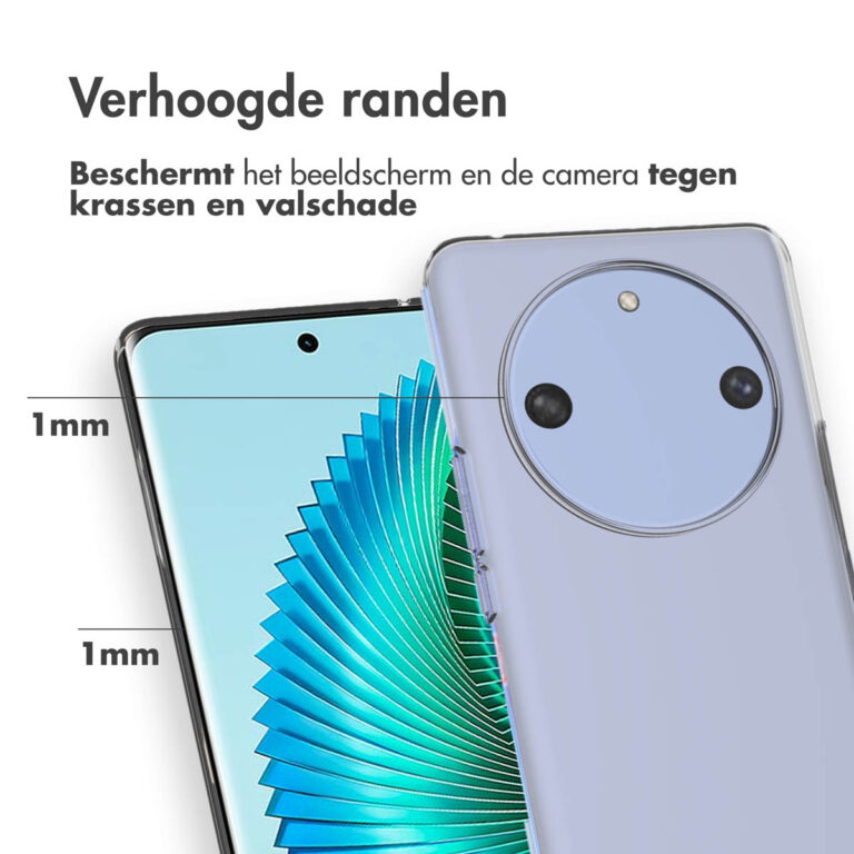 Accezz Clear Backcover Honor Magic 6 Lite - Transparant - Afbeelding 4