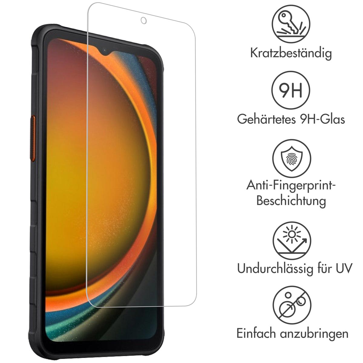 Accezz Gehard Glas Screenprotector Samsung Galaxy Xcover 7 / 7 Pro - Afbeelding 6