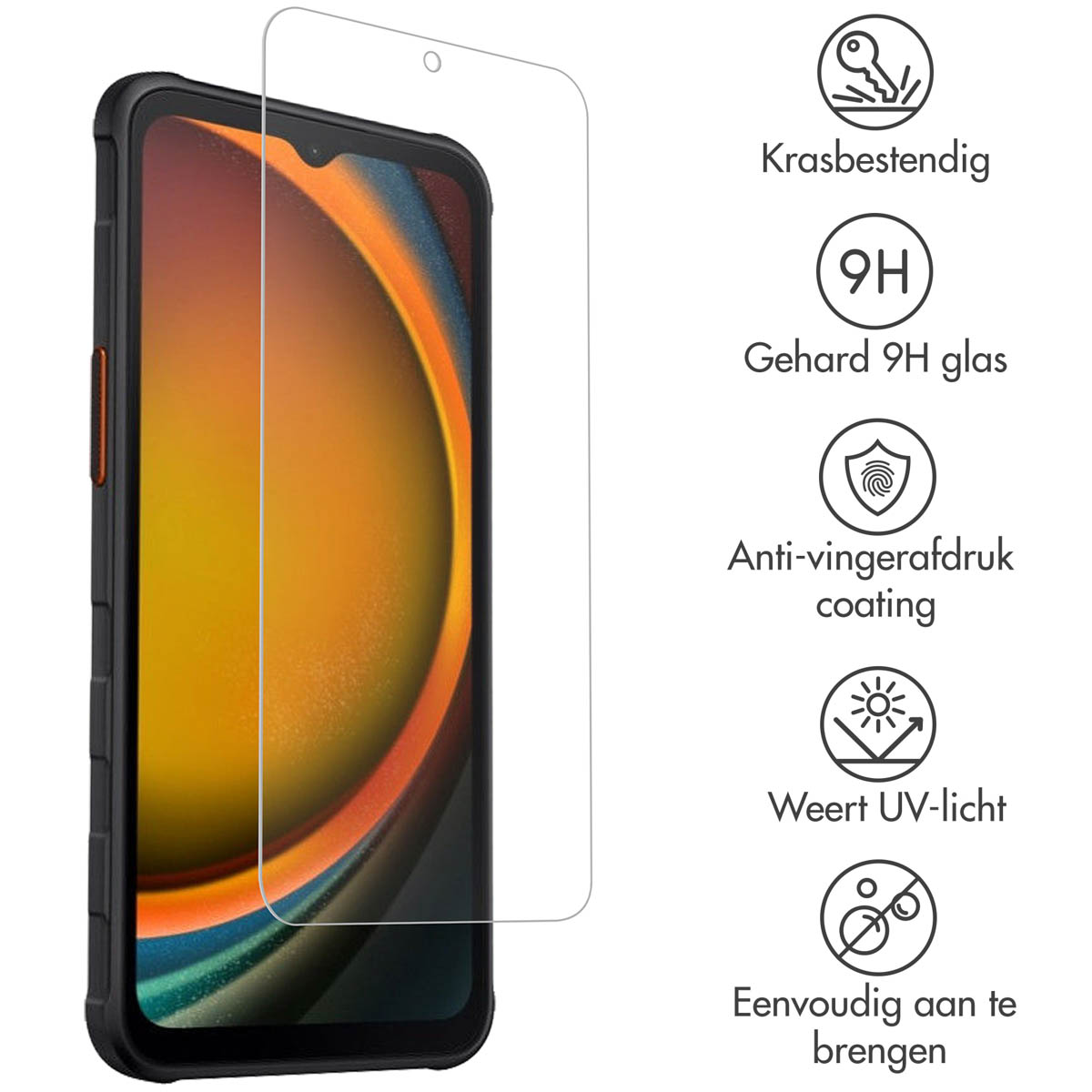 Accezz Gehard Glas Screenprotector Samsung Galaxy Xcover 7 / 7 Pro - Afbeelding 4
