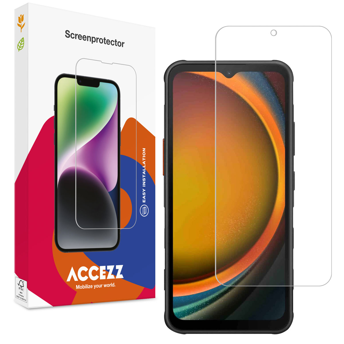 Accezz Gehard Glas Screenprotector Samsung Galaxy Xcover 7 / 7 Pro - Afbeelding 2