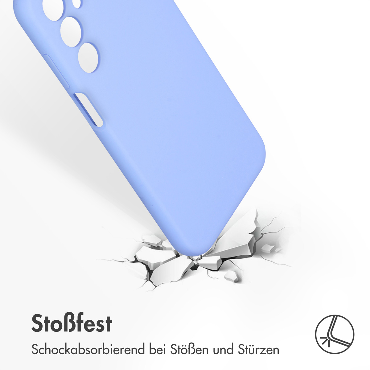 Accezz Liquid Silicone Backcover Samsung Galaxy A25 (5G) - Paars - Afbeelding 9